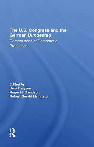 The U.s. Congress And The German Bundestag cover