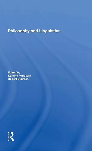 Philosophy And Linguistics cover