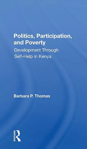 Politics, Participation, And Poverty cover