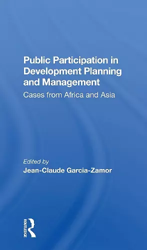 Public Participation In Development Planning And Management cover