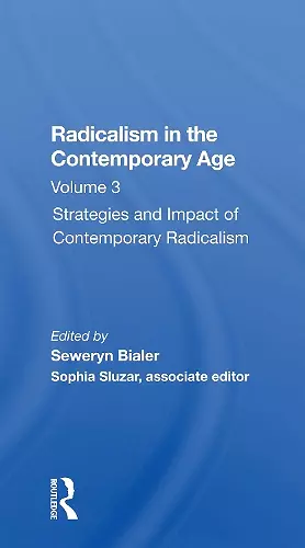 Radicalism In The Contemporary Age, Volume 3 cover