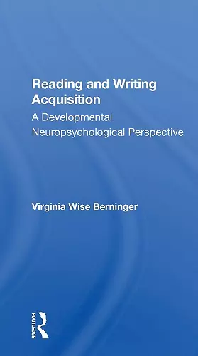 Reading And Writing Acquisition cover