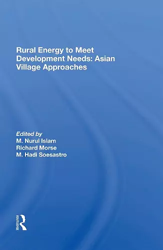 Rural Energy To Meet Development Needs cover