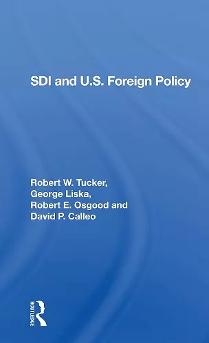 Sdi And U.S. Foreign Policy cover