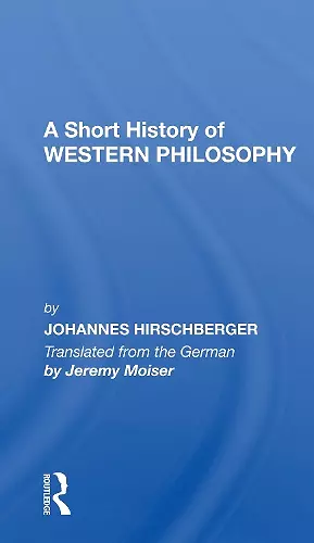 A Short History Western Philosophy cover
