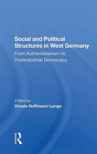 Social And Political Structures In West Germany cover