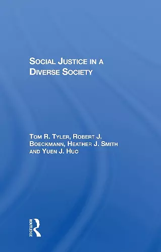 Social Justice In A Diverse Society cover