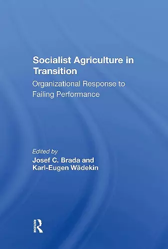 Socialist Agriculture In Transition cover