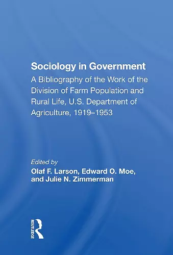 Sociology In Government cover