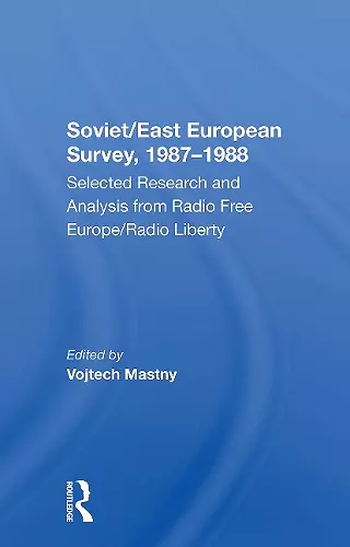 Soviet/East European Survey, 1987-1988 cover