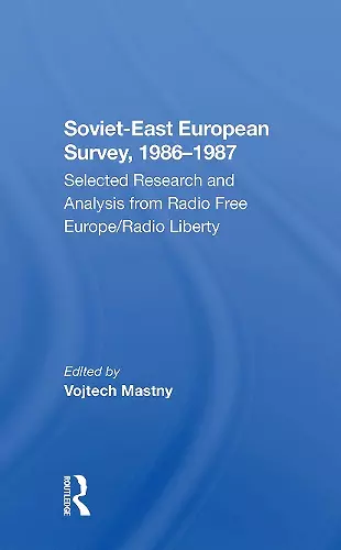 Sovieteast European Survey, 19861987 cover