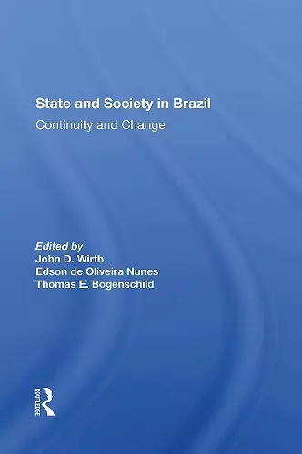 State And Society In Brazil cover
