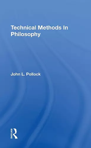 Technical Methods In Philosophy cover