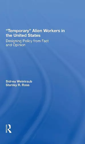 Temporary Alien Workers In The United States cover