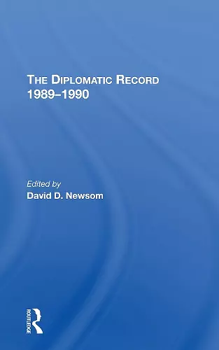 The Diplomatic Record 19891990 cover