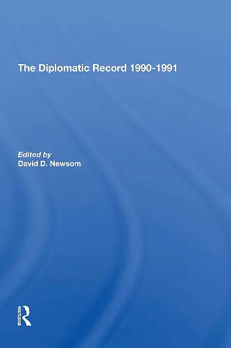 The Diplomatic Record 19901991 cover