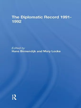 The Diplomatic Record 19911992 cover