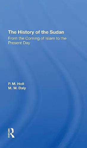 The History Of The Sudan cover