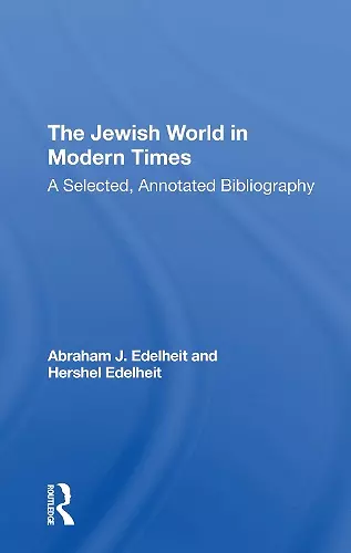 The Jewish World In Modern Times cover