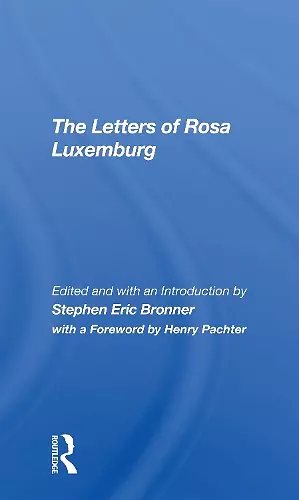 The Letters Of Rosa Luxemburg cover