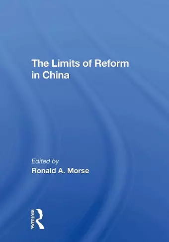 The Limits Of Reform In China cover