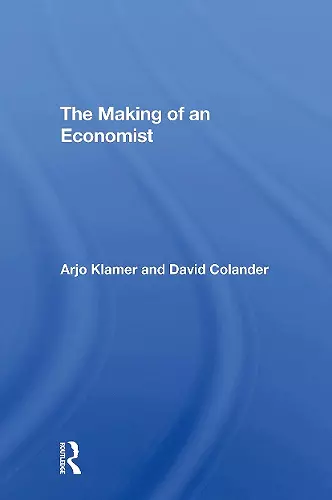 The Making Of An Economist cover