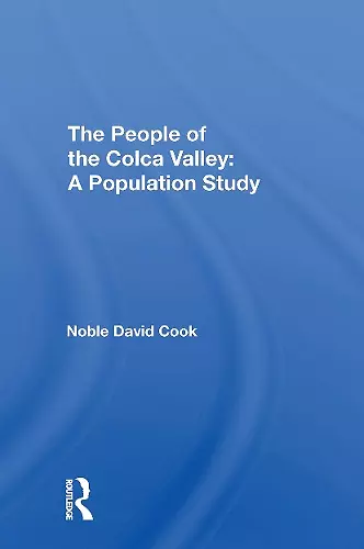 The People of the Colca Valley cover