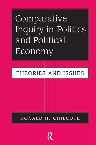 Comparative Inquiry In Politics And Political Economy cover