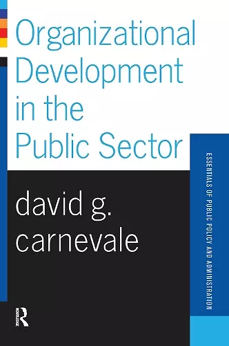 Organizational Development In The Public Sector cover