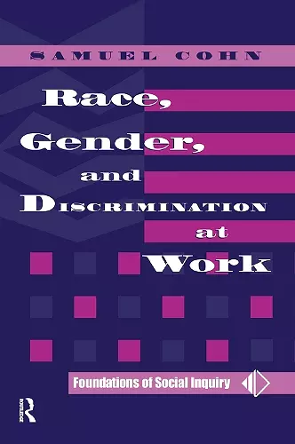 Race, Gender, And Discrimination At Work cover