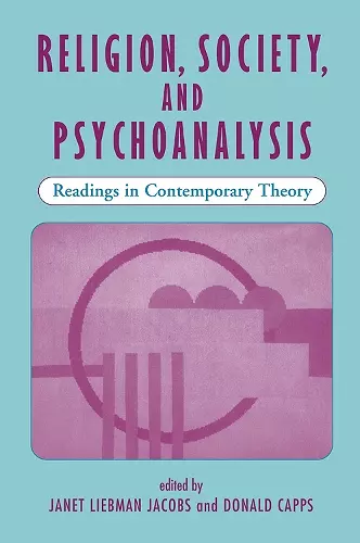 Religion, Society, And Psychoanalysis cover