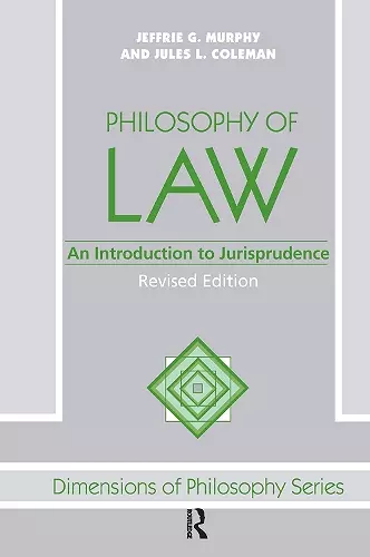 Philosophy Of Law cover