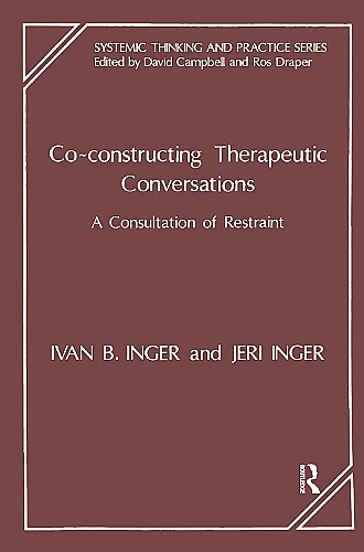 Co-Constructing Therapeutic Conversations cover