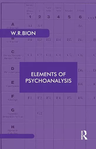 Elements of Psychoanalysis cover