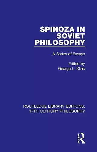 Spinoza in Soviet Philosophy cover