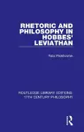 Rhetoric and Philosophy in Hobbes' Leviathan cover