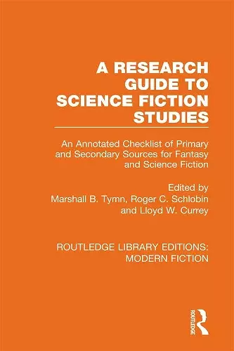 A Research Guide to Science Fiction Studies cover