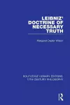 Leibniz' Doctrine of Necessary Truth cover