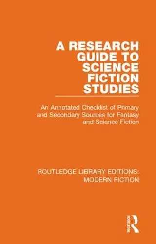 A Research Guide to Science Fiction Studies cover