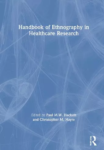 Handbook of Ethnography in Healthcare Research cover