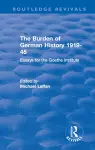 The Burden of German History 1919-45 cover