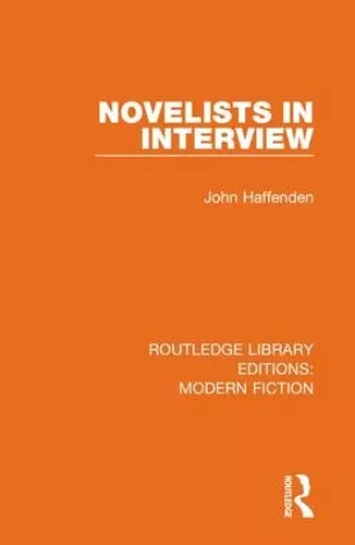 Novelists in Interview cover