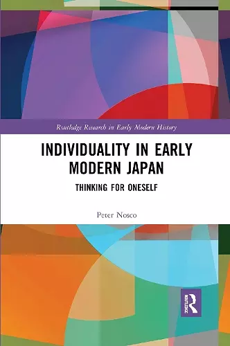 Individuality in Early Modern Japan cover