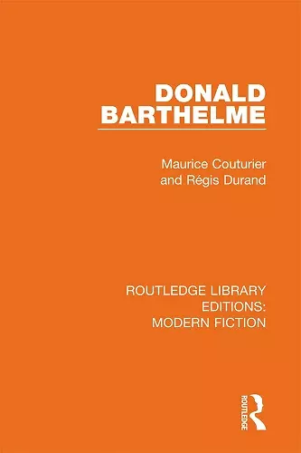 Donald Barthelme cover