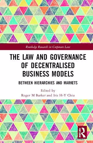 The Law and Governance of Decentralised Business Models cover