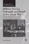 Military Service Tribunals and Boards in the Great War cover