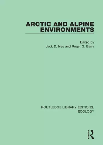 Arctic and Alpine Environments cover