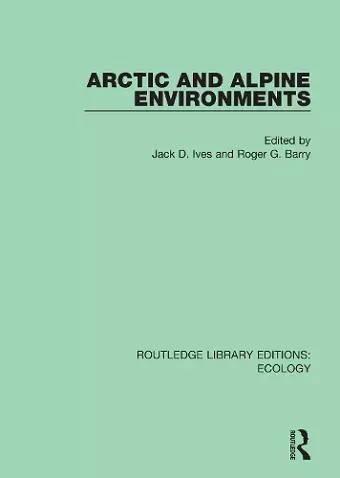 Arctic and Alpine Environments cover