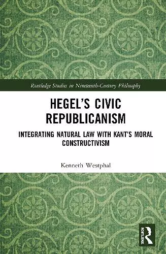 Hegel’s Civic Republicanism cover