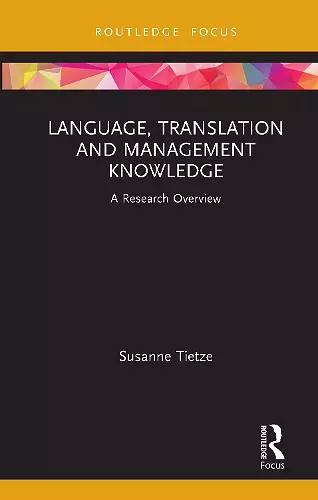 Language, Translation and Management Knowledge cover